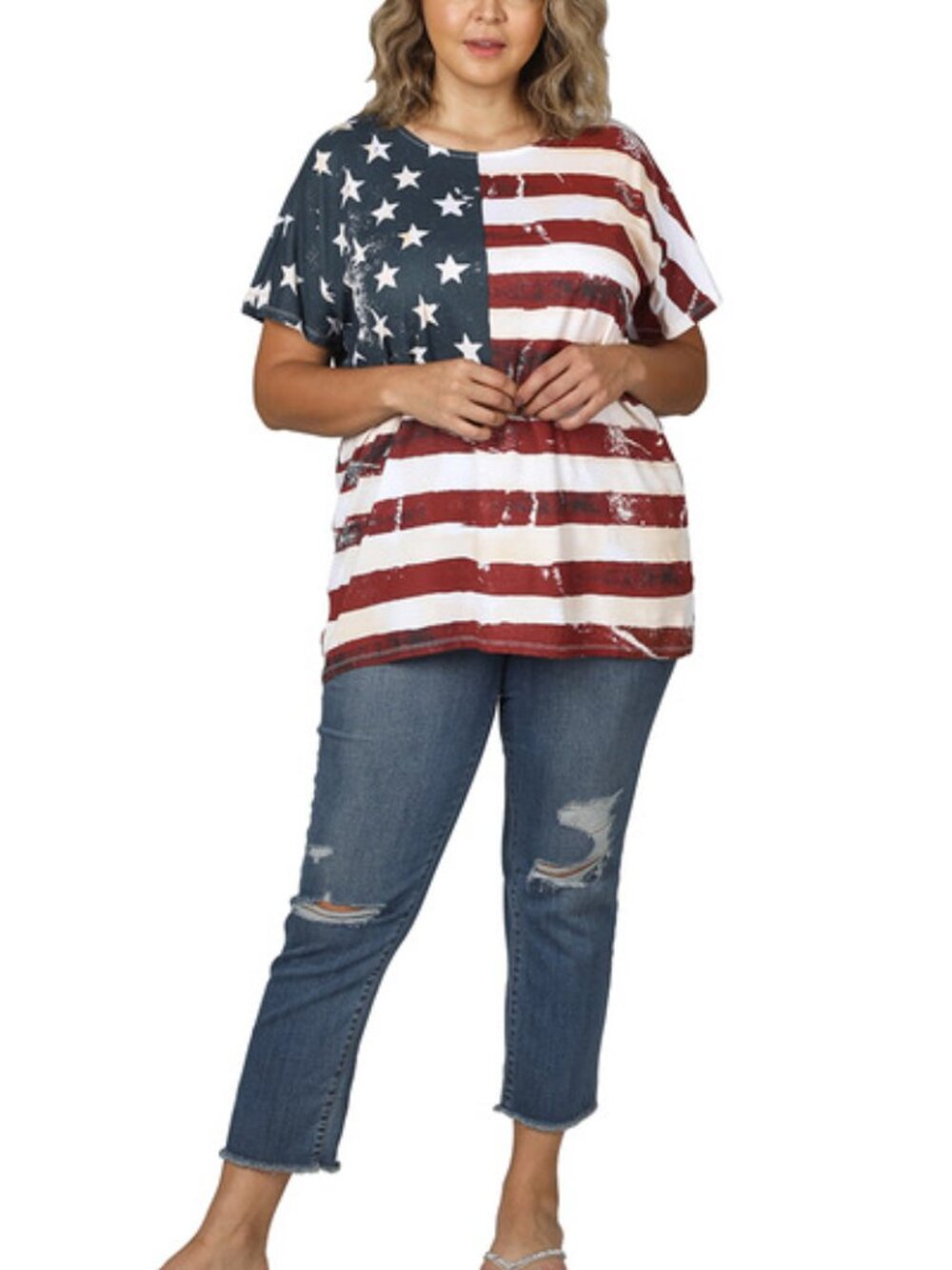 AMERICAN FLAG PRINT TOP - Picture 9 of 9